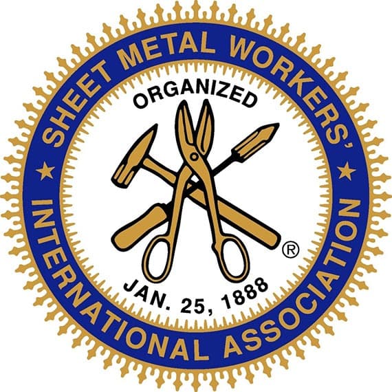 Logo of the sheet metal workers international association