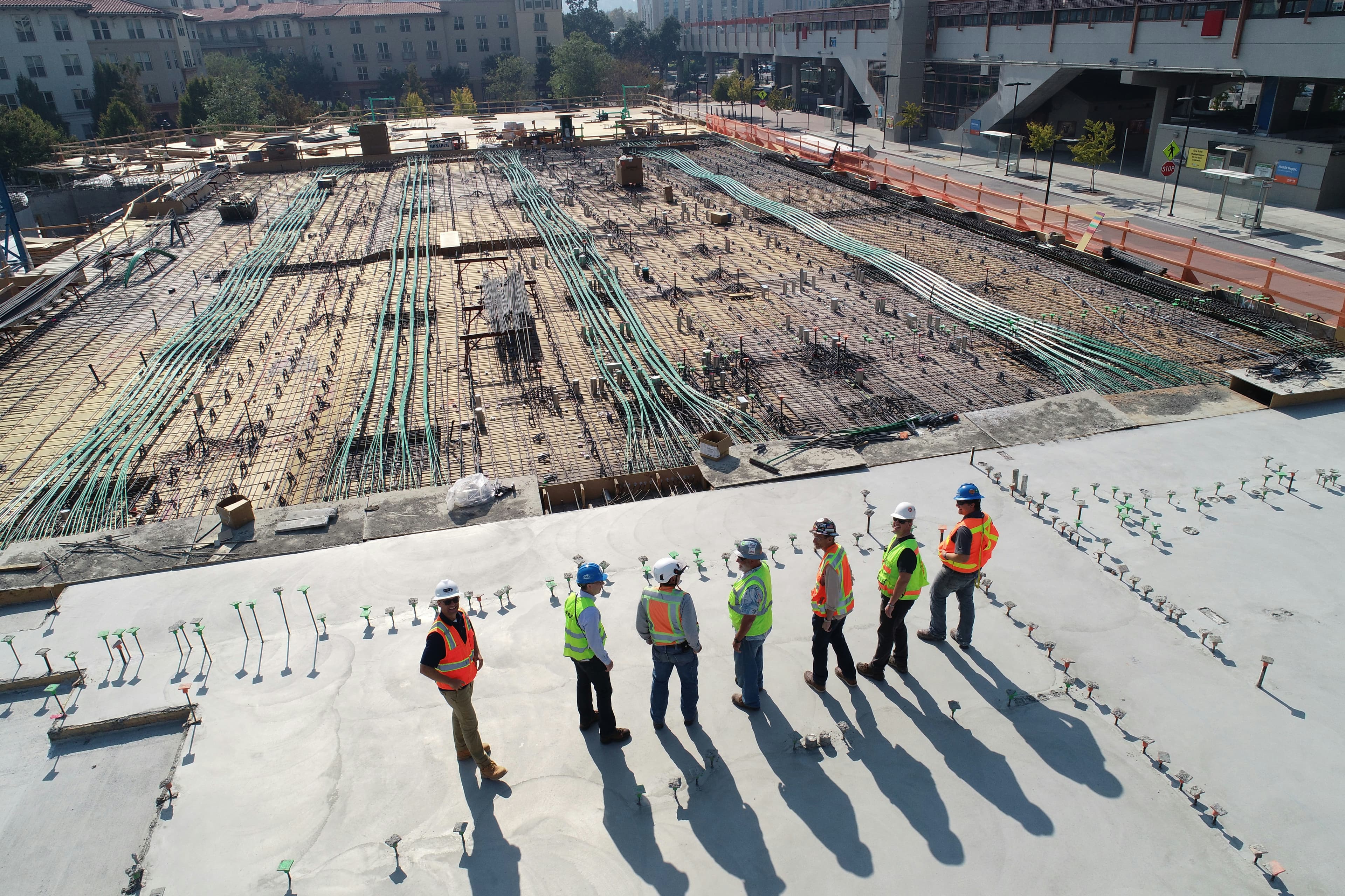 Construction workers on a jobsite